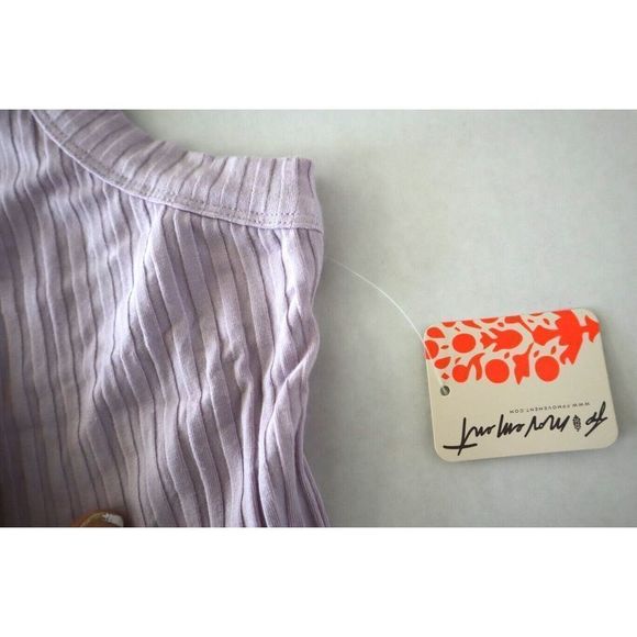 FP Movement By Free People Women's Sz XS Dew Berry Ribbed Blissed Out Tank Top - Picture 4 of 6